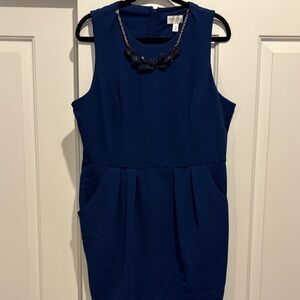 Bisou Bisou Royal Blue Mini Dress